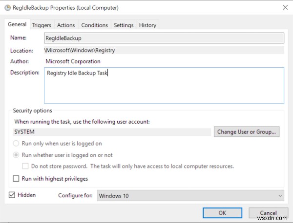 Windows 11/10에서 레지스트리를 RegBack 폴더에 자동 백업하는 방법