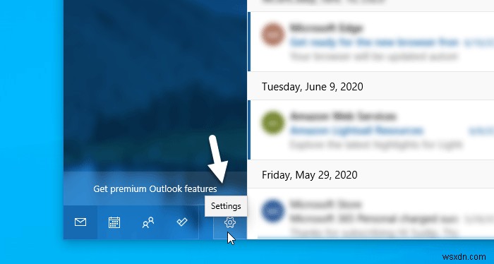 Windows 10 메일 앱에서 스와이프 동작 활성화·비활성화·설정하는 방법