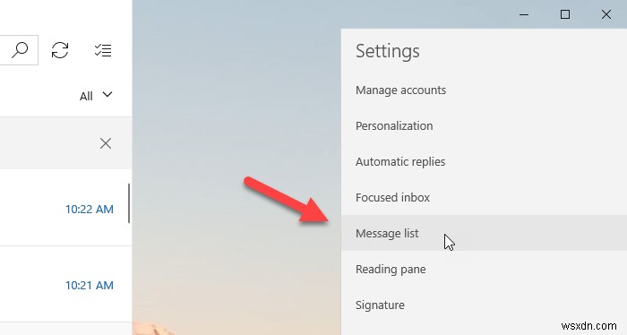 Windows 10 메일 앱에서 스와이프 동작 활성화·비활성화·설정하는 방법