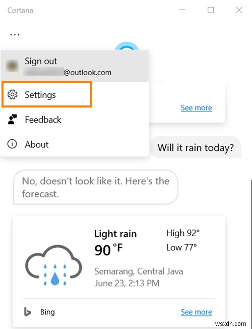 Windows 10에서 코타나(Cortana)에게 말하거나 텍스트로 입력하는 방법