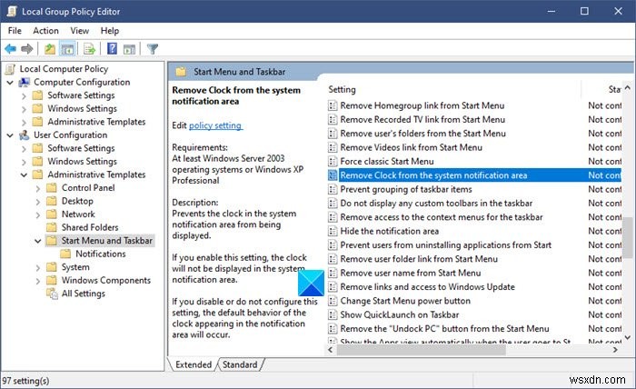 Windows 10 작업표시줄 깔끔하게 정리하기 – 알림 영역과 시스템 시계 숨기는 방법