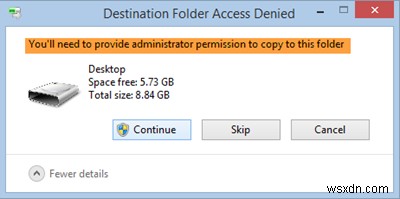 Windows 11/10에서 폴더를 삭제하려면 관리자 권한을 제공해야 합니다 오류 해결 방법