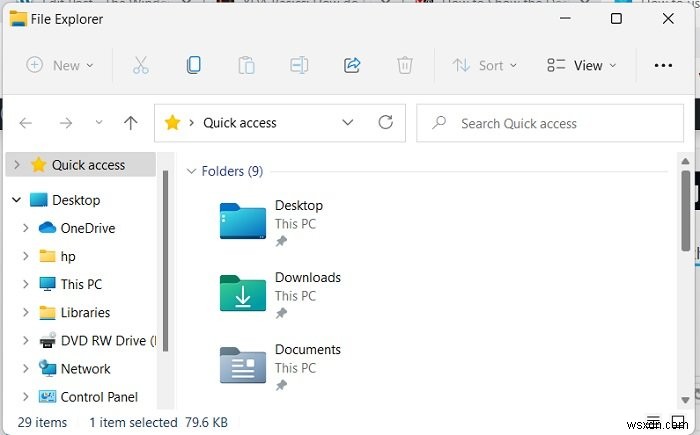 Windows 11/10 파일 탐색기가 빠른 액세스 대신 내 PC 로 열리도록 설정하는 방법