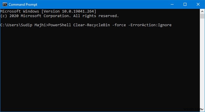 Windows 11/10에서 휴지통을 비우는 6가지 방법