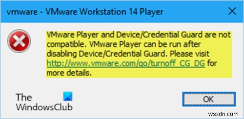 Windows 10에서 VMware Workstation 및 Device/Credential Guard 호환 불가 오류 해결 방법