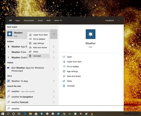 Windows 11/10에서 날씨 앱 제거하는 방법 총정리