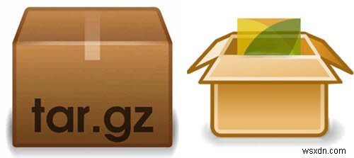 Windows 11/10에서 TAR.GZ, TGZ, GZ 파일 압축 해제하고 열어보는 방법