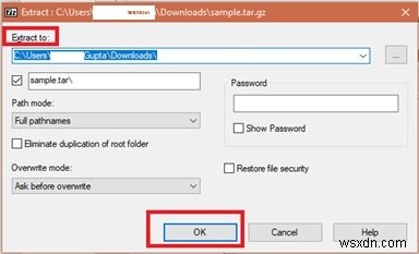 Windows 11/10에서 TAR.GZ, TGZ, GZ 파일 압축 해제하고 열어보는 방법
