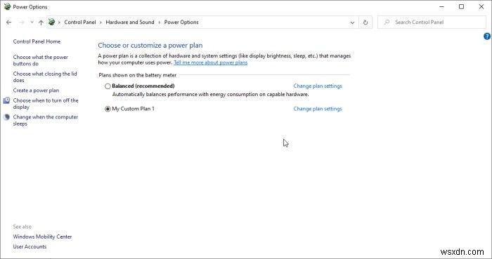 Windows 11/10에서 전원 관리 옵션(전원 계획)을 삭제하는 방법