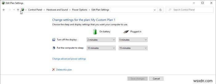 Windows 11/10에서 전원 관리 옵션(전원 계획)을 삭제하는 방법