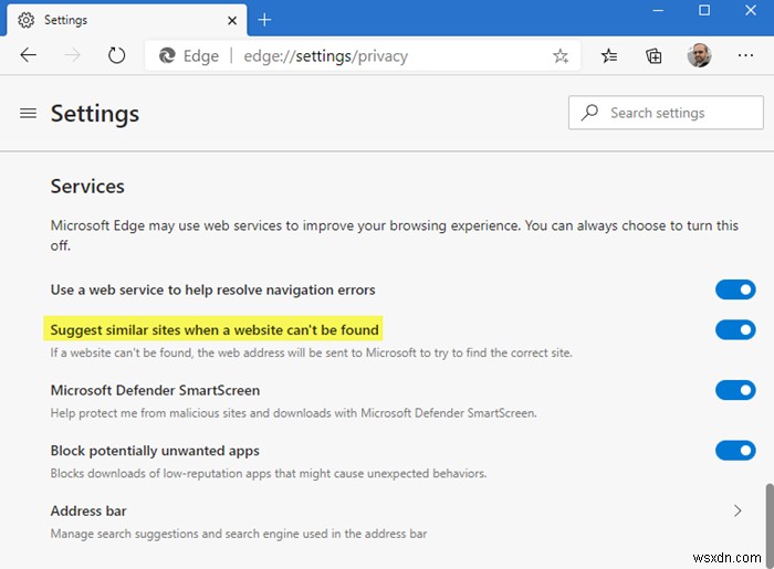 Microsoft Edge에서 링크 닥터(Link Doctor) 기능 활성화 또는 비활성화하는 방법
