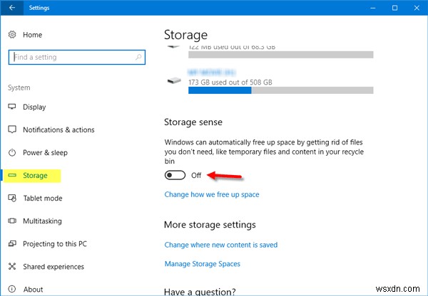 Windows 11/10 스토리지 센스(Storage Sense)로 정크 파일 자동 삭제하는 방법
