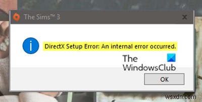 Origin 실행 시 DirectX 설정 오류: 내부 오류가 발생했습니다 해결 방법