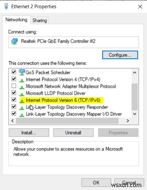 Windows 10 네트워크 연결 속성 예기치 않은 오류가 발생했습니다 해결 방법