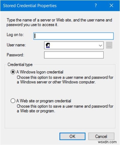 Windows 11/10에서 저장된 사용자 이름 및 암호 찾기, 추가, 제거, 편집, 백업 및 복원하는 방법