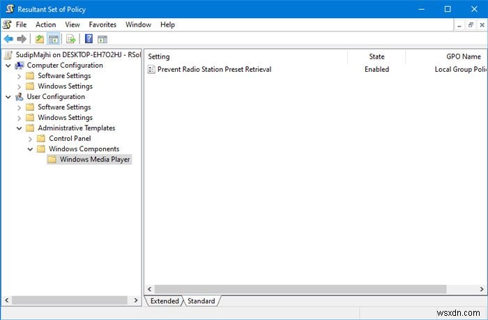 Windows 10에서 적용 또는 사용 중인 모든 그룹 정책 설정을 찾는 방법