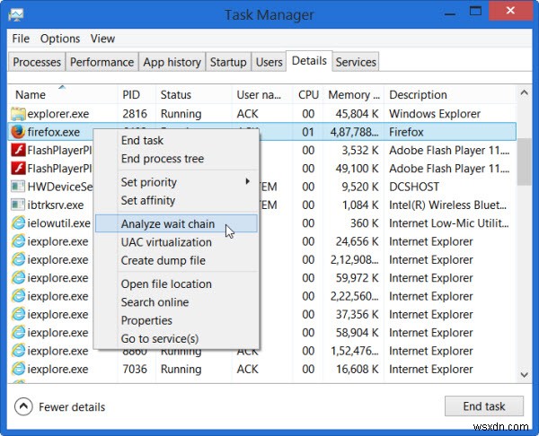 Windows 10 대기 체인 탐색(Wait Chain Traversal) 기능으로 응답 없는 프로그램 원인 찾기