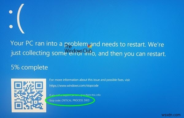 Windows 11/10 CRITICAL_PROCESS_DIED(0x000000EF) 오류 원인과 해결 방법 총정리