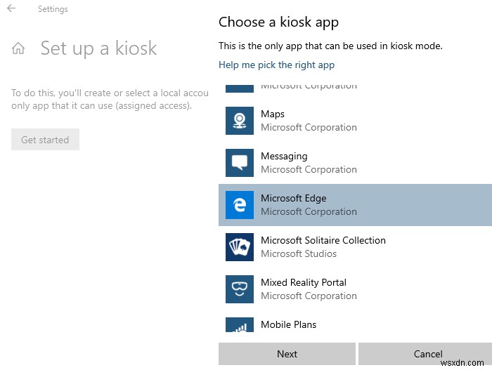 새 Microsoft Edge와 Edge 레거시에서 키오스크 모드 설정하는 방법