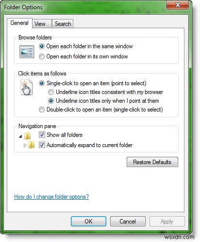 Windows 탐색기에서 탐색 창과 폴더 구조 동기화하는 방법