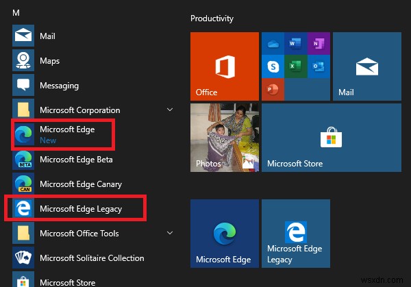 Windows 10에서 레거시 Edge와 Chromium Edge를 나란히 실행하는 방법