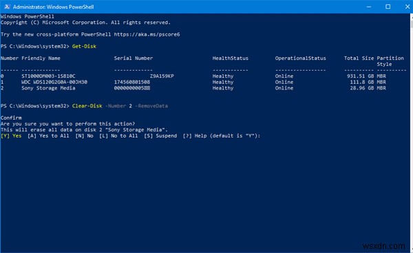 Windows PowerShell로 외장 하드 드라이브·USB 드라이브 포맷하는 방법