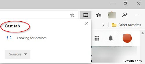 Windows 10 Edge 브라우저에서  장치로 미디어 캐스트  활성화·비활성화하는 방법