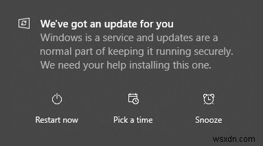 Windows 10 업데이트  참여 다시 시작  전환 및 알림 일정 지정하는 방법