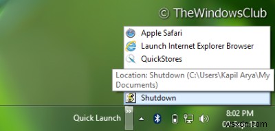 Windows 10에서 Alt+F4 종료 대화 상자를 즉시 여는 바로 가기 만드는 방법