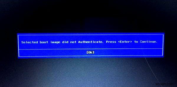 Windows 10  선택한 부팅 이미지를 인증하지 못했습니다  오류 해결 방법