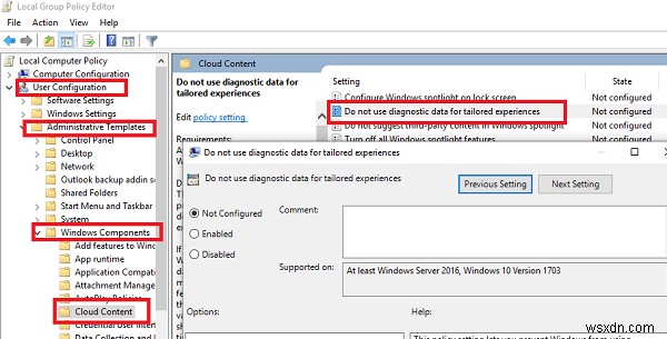 Windows 10 맞춤형 경험(Tailored Experiences) 설정·레지스트리·그룹 정책으로 켜고 끄는 방법