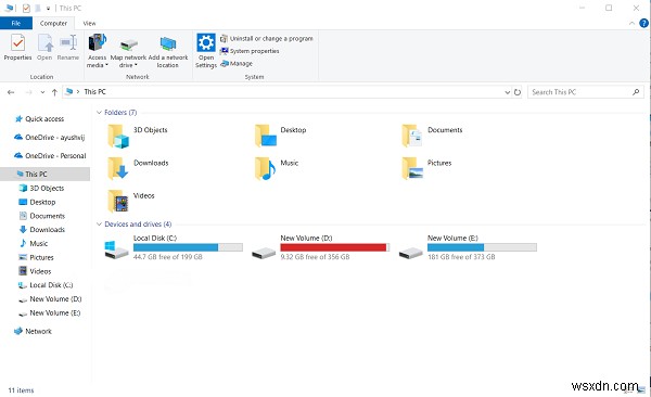 Windows 파일 탐색기에서 CD/DVD 아이콘이 표시되지 않을 때 해결 방법