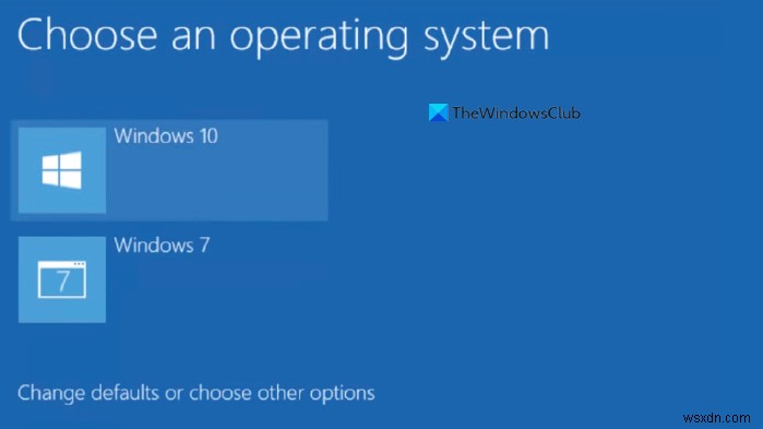 부팅 메뉴에서 이전 버전의 Windows 항목 삭제 및  운영 체제 선택  화면 비활성화 방법
