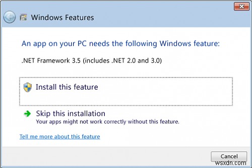 Windows 10에서 .NET Framework 3.5 설치 및 활성화하는 방법