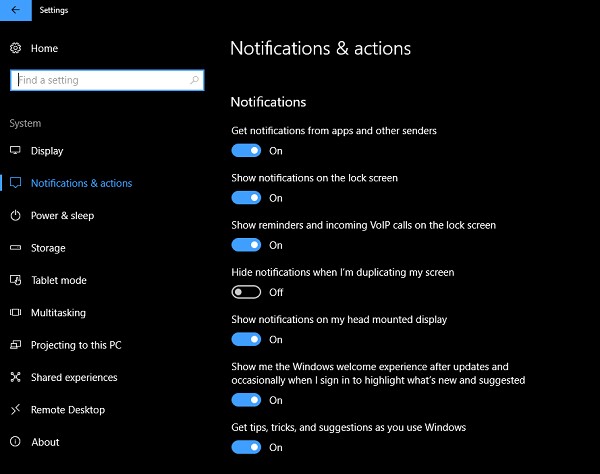 Windows 10 알림 및 관리 센터 사용자 지정 완벽 가이드