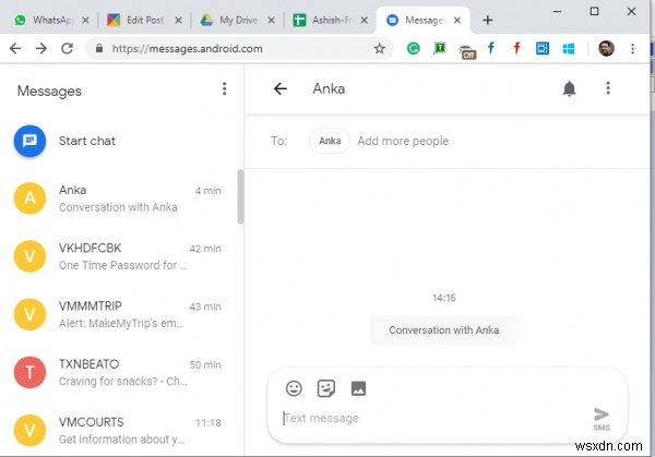안드로이드 폰으로 Windows 10 PC에서 문자 메시지 주고받는 방법