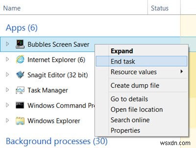 Windows 11/10에서 화면 보호기를 배경화면으로 실행하는 방법