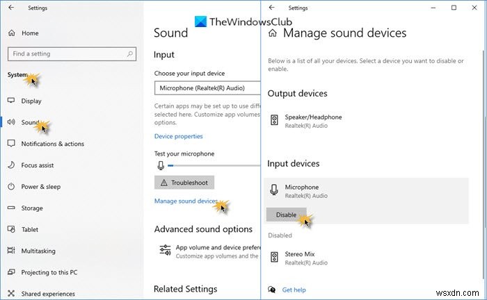 Windows 10에서 마이크 비활성화·음소거하는 방법 (장치 관리자 & 설정)