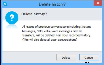 스카이프(Skype) 대화 기록 관리, 삭제 및 저장 비활성화 방법