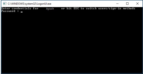Windows 10 콘솔 모드 로그인 활성화 및 비활성화 방법