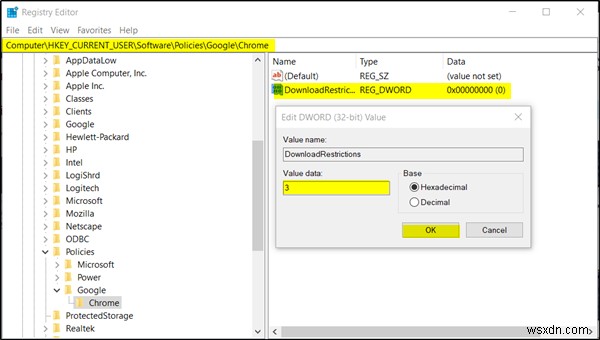 Windows 10에서 크롬(Chrome)과 파이어폭스(Firefox) 다운로드 차단·비활성화하는 방법