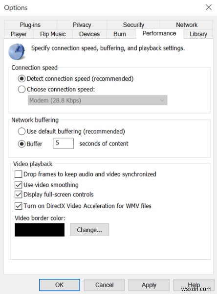 Windows 10에서 Windows Media Player 비디오 스트리밍 속도 높이는 방법