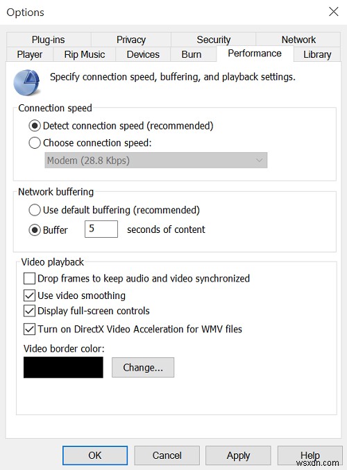 Windows 10에서 Windows Media Player 비디오 스트리밍 속도 높이는 방법