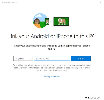 휴대폰에서 Windows 10 PC로 웹페이지 URL을 보내는 방법