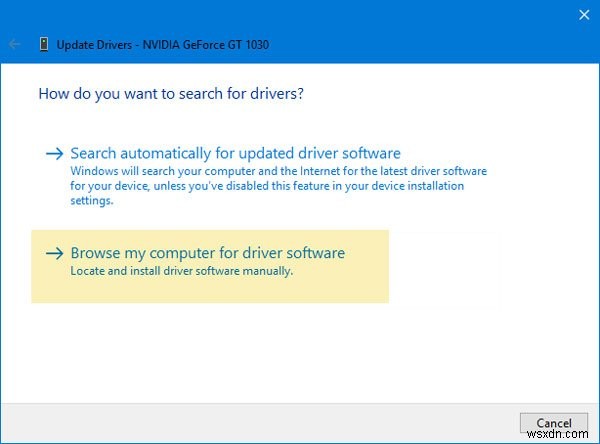 Windows 10/8/7에서  선택한 INF 파일이 이 설치 방법을 지원하지 않습니다  오류 해결 방법