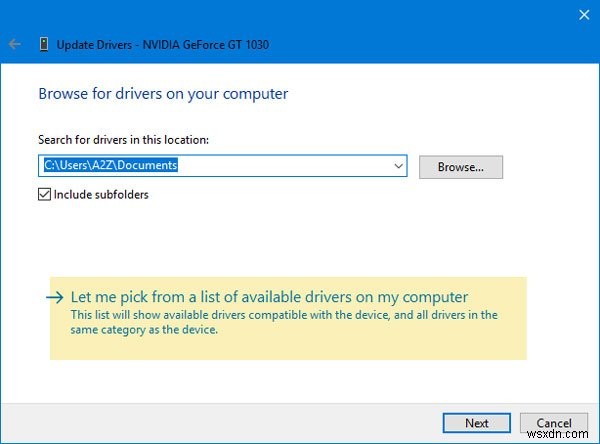 Windows 10/8/7에서  선택한 INF 파일이 이 설치 방법을 지원하지 않습니다  오류 해결 방법