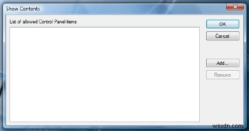 Windows 10에서 제어판 애플릿 숨기기, 표시, 추가 및 제거하는 방법