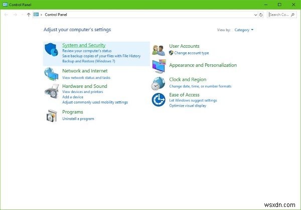 Windows 10에서 제어판 애플릿 숨기기, 표시, 추가 및 제거하는 방법