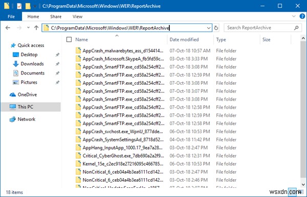수 기가바이트에 달하는 시스템 대기 Windows 오류 보고 파일 삭제하는 방법