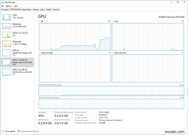 Windows 10 작업 관리자로 GPU 사용량 모니터링하는 방법
